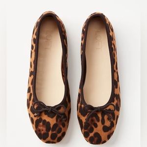LOFT Leopard Print Ballet Flats - Worn once - Size 10.5